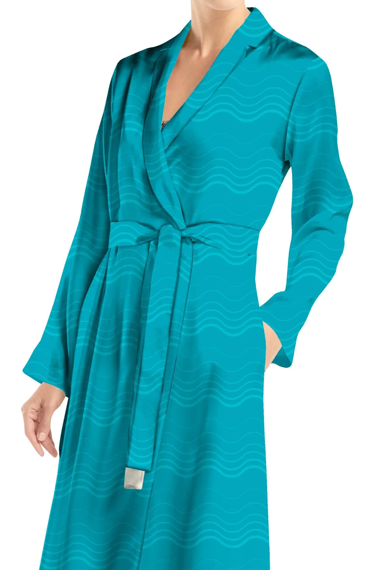 Midi Wrap Dress Long Sleeve