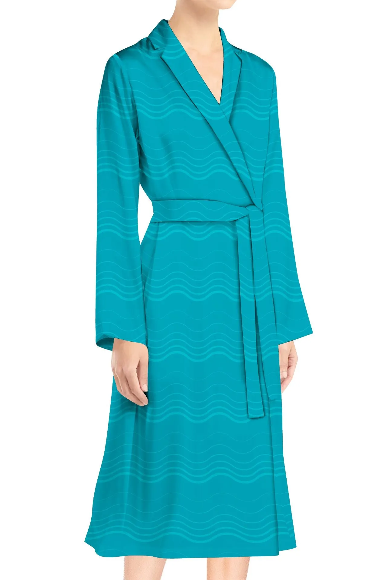 Midi Wrap Dress Long Sleeve