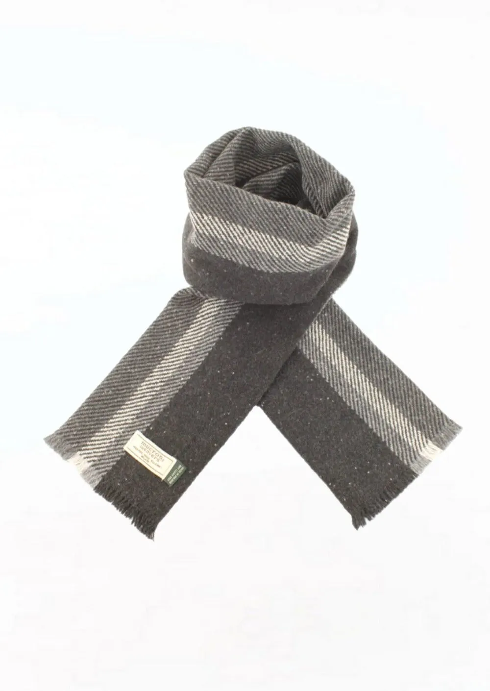 Mucros Donegal Scarf | Grey Black