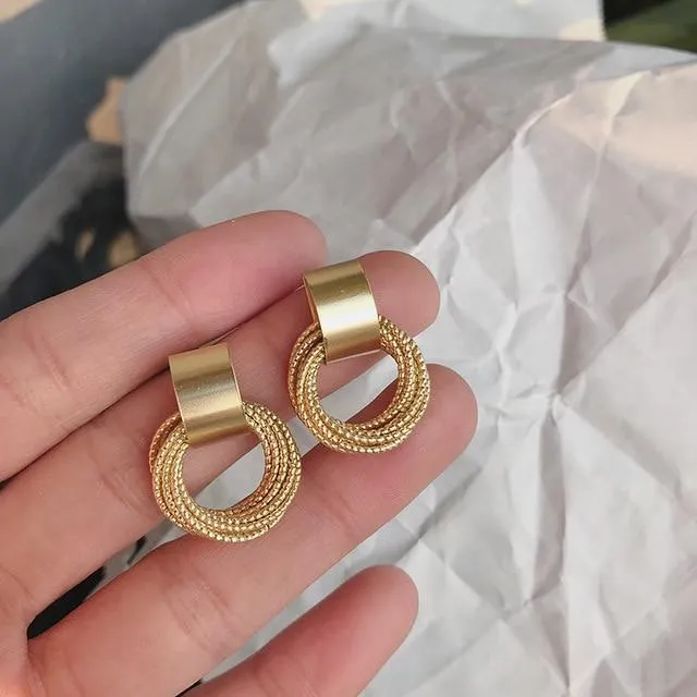 Multi-layer Circle Earrings