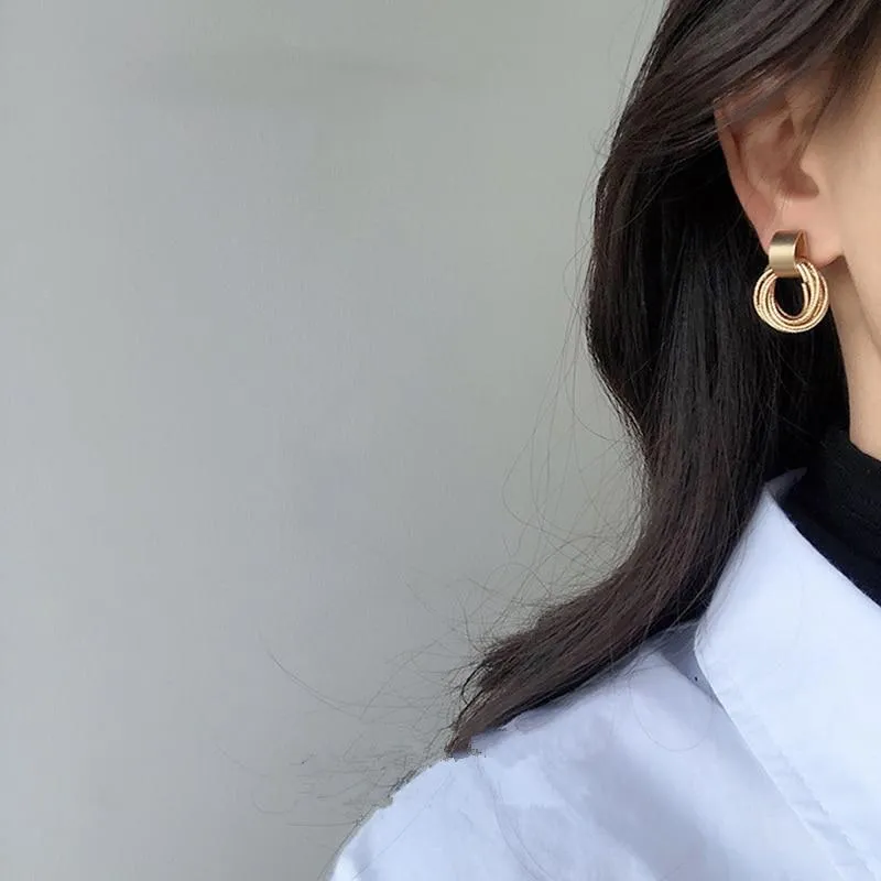 Multi-layer Circle Earrings