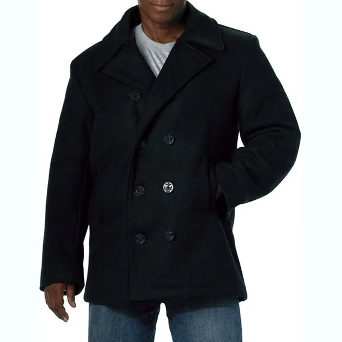 Navy Blue - US Navy Sailor Winter Pea Coat - Wool