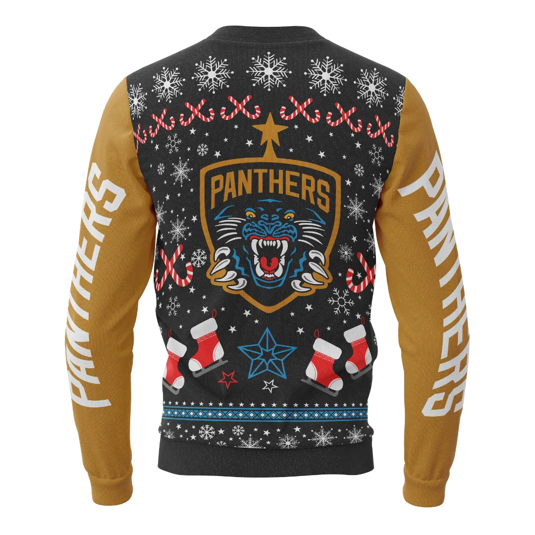 Nottingham Panthers Christmas Jumper Happy Hockeydays