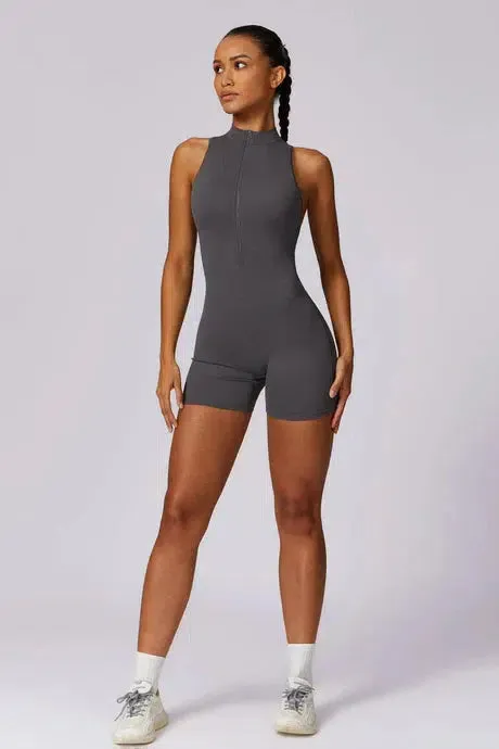 Nyx – High-neck zip – Dynamic gym romper