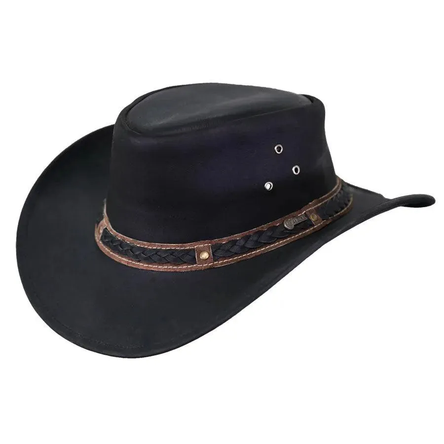 Outback Wagga Wagga - Leather Outdoorsman Hat