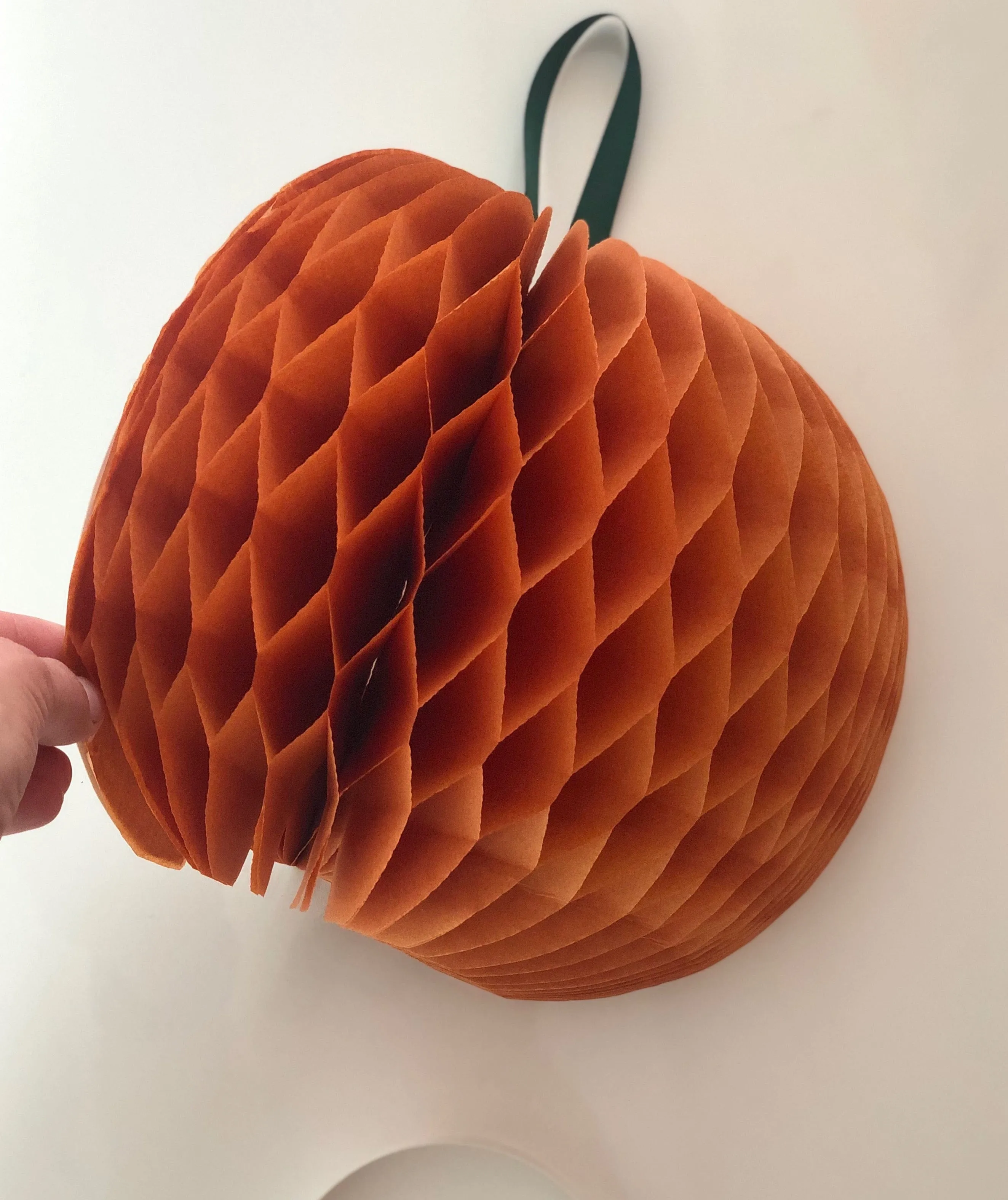 Paper pumpkin honeycomb -25cm / 10 " Sandstone fall Decorations - Halloween decorations - reusable