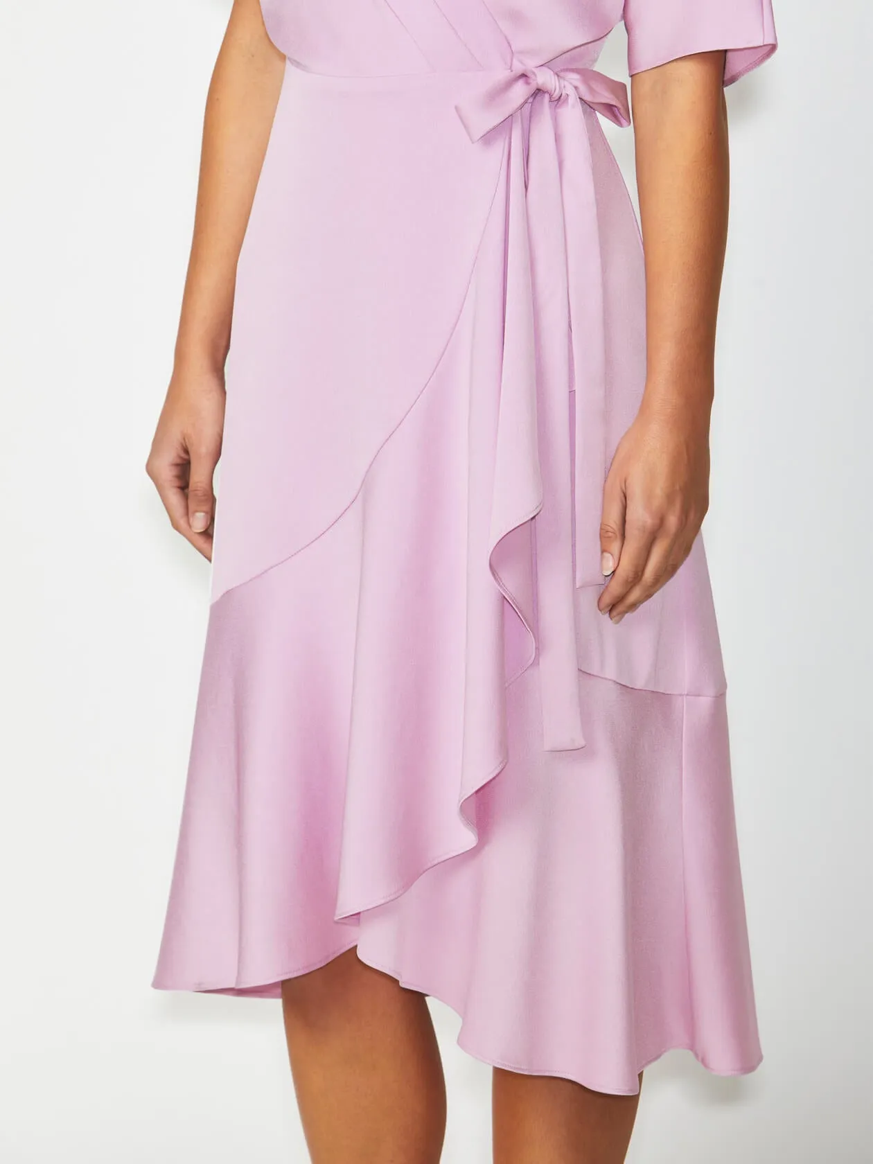 Paris Lilac Wrap Dress