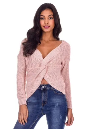 Pink Reversible Twist Knot Jumper