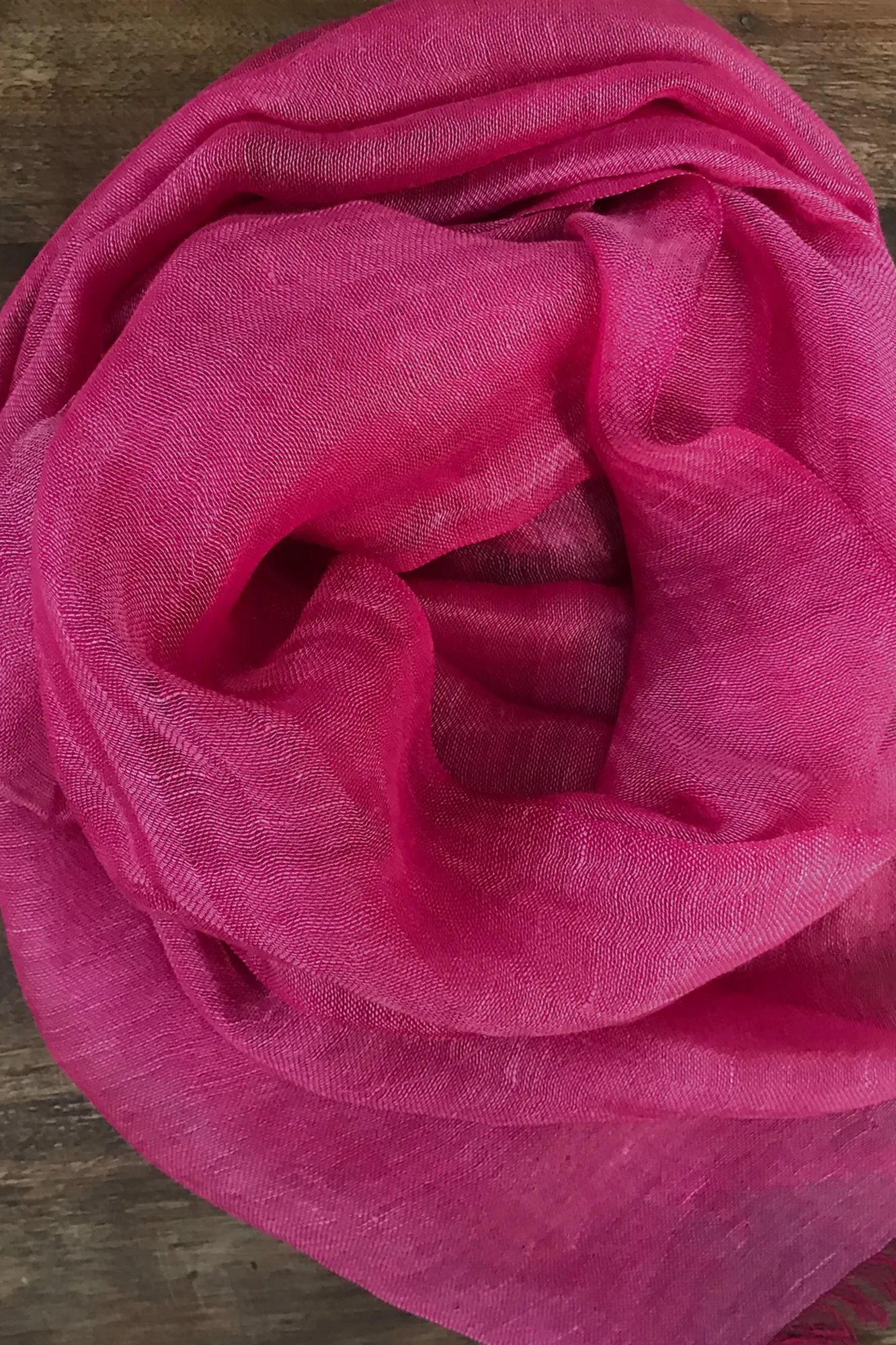 Pink Tale Silk Linen Cashmere Scarf