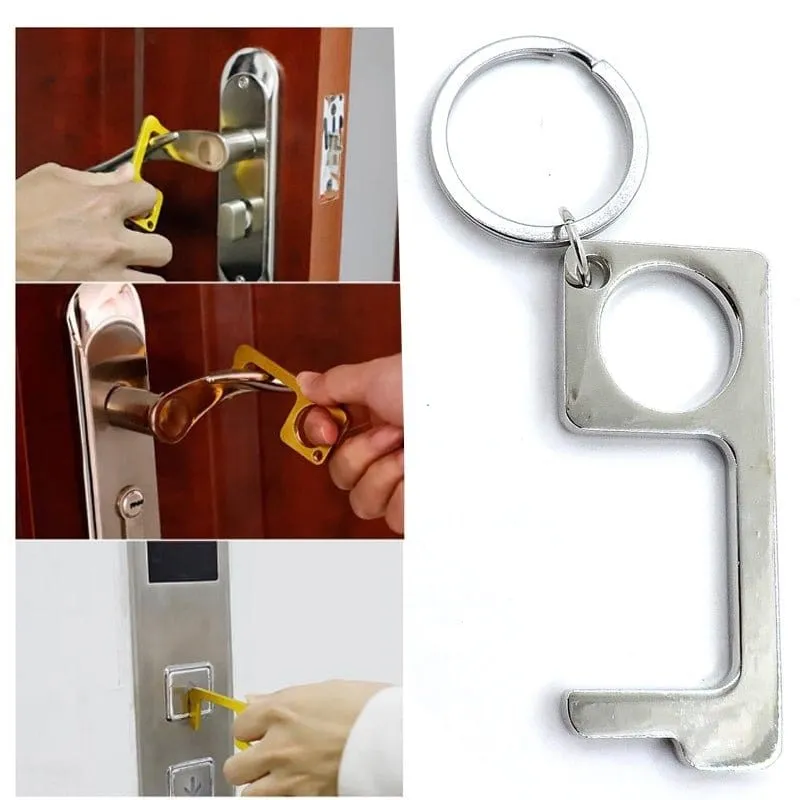 PK01 No-Contact Metal Safety Key Chain