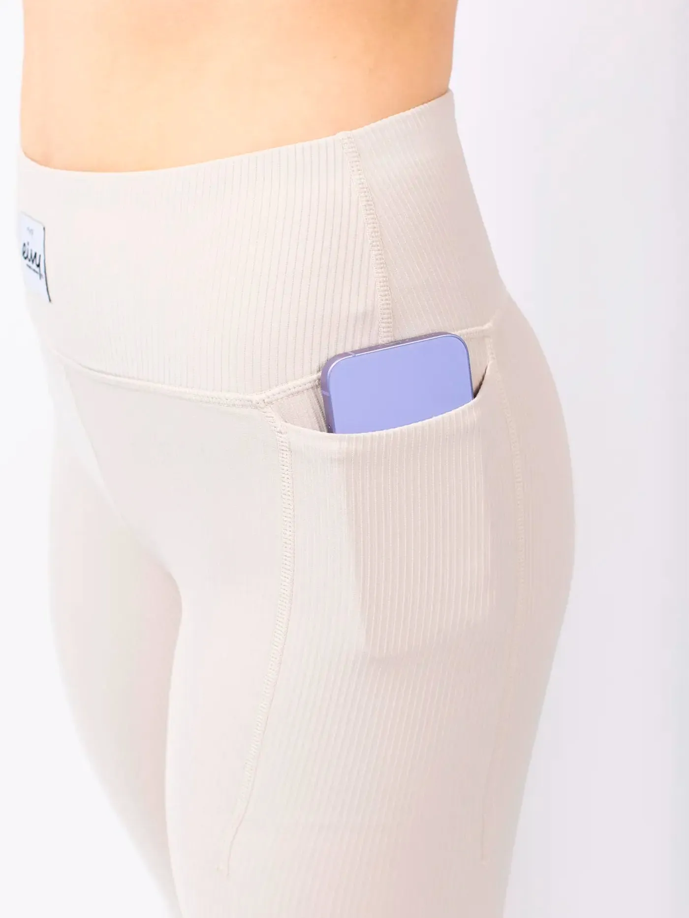 Pocket Rib Tights Faded Cloud Base Layer