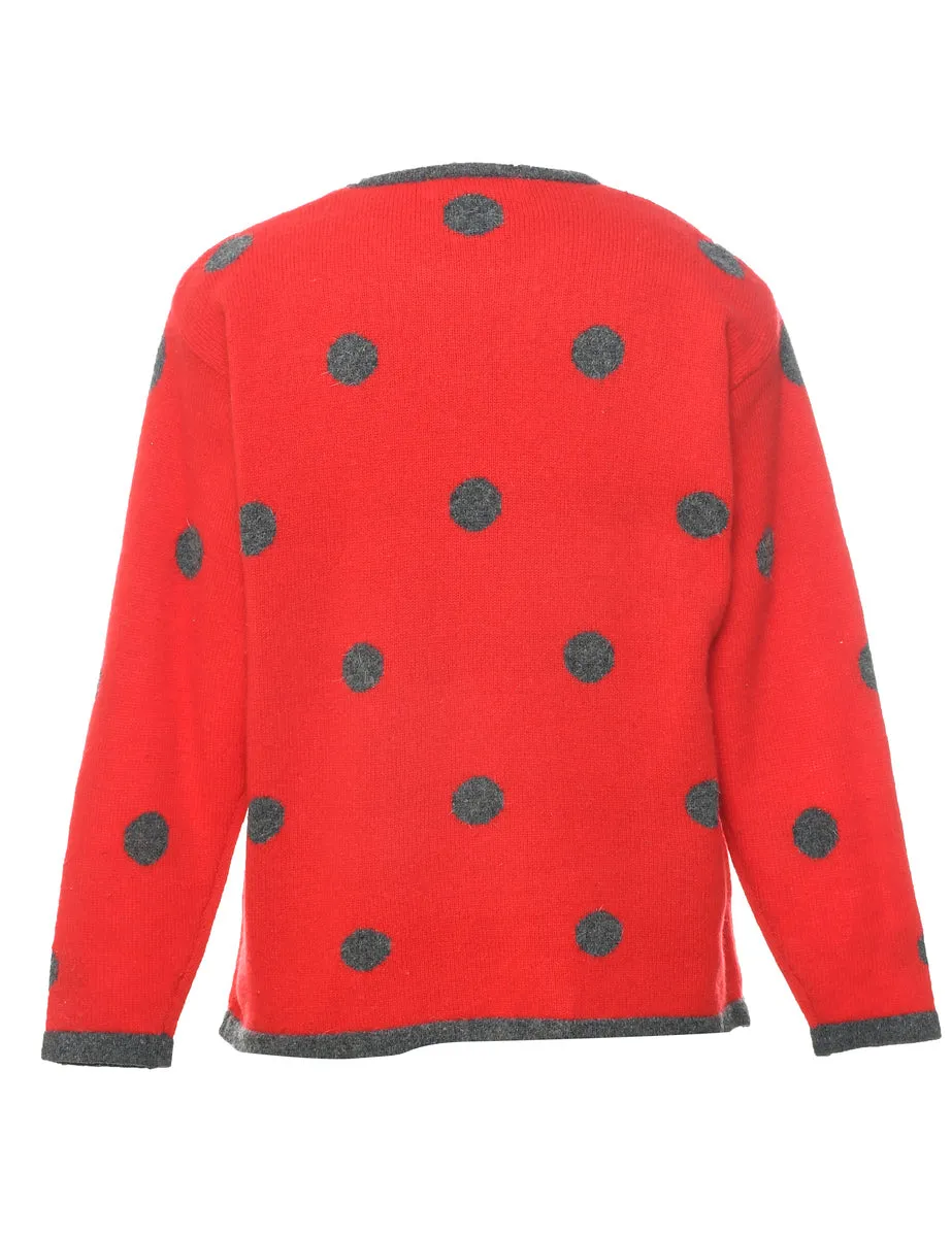 Polka Dot  Jumper - L