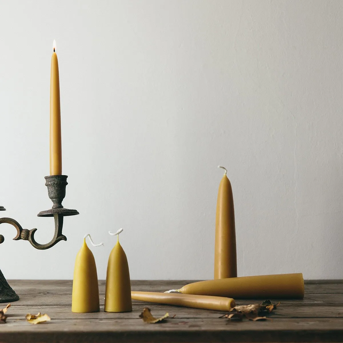 Pure Beeswax Dinner Candles