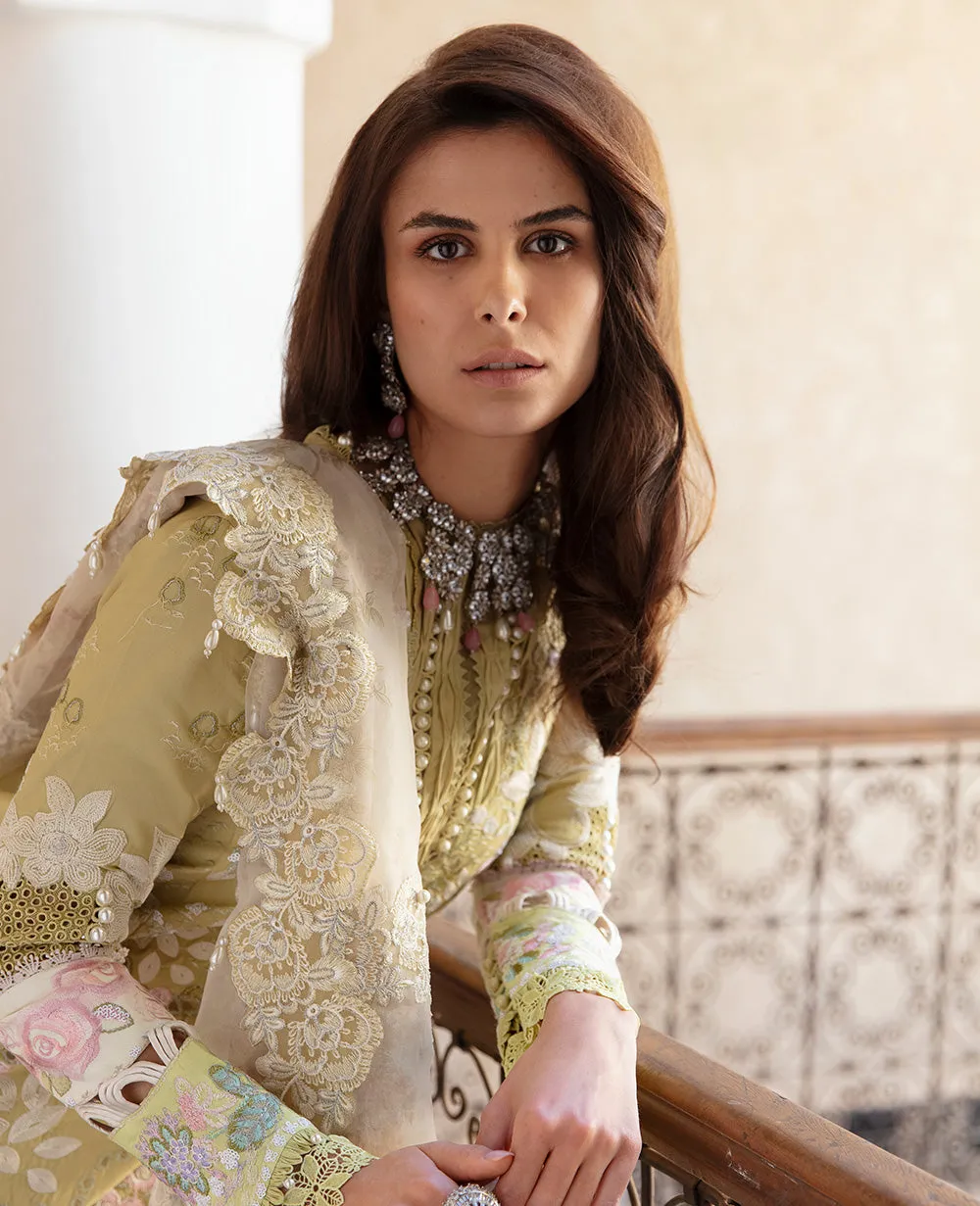 Republic Womenswear Amaani Luxury Lawn Eid Collection – D7-A - Linaria