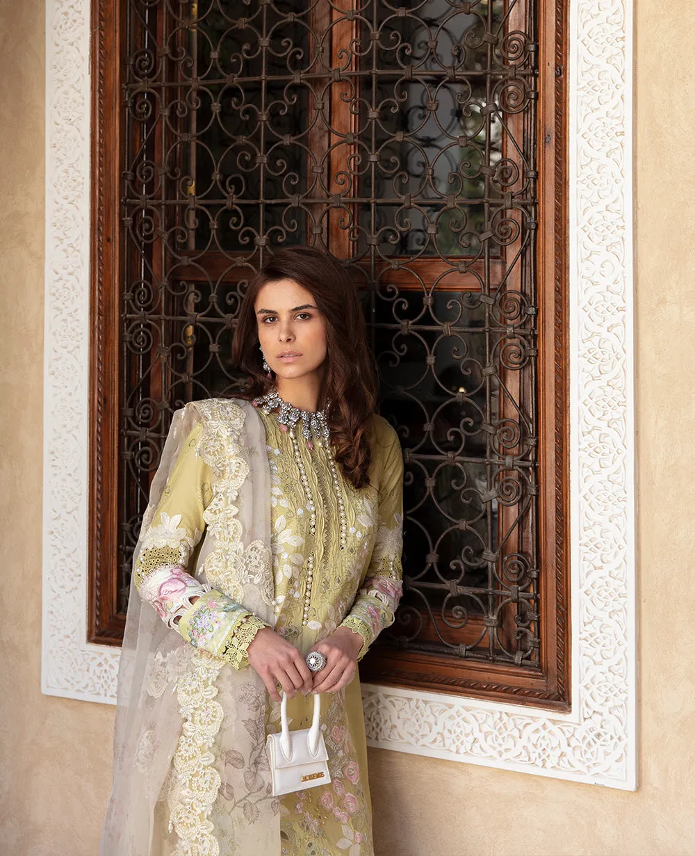 Republic Womenswear Amaani Luxury Lawn Eid Collection – D7-A - Linaria