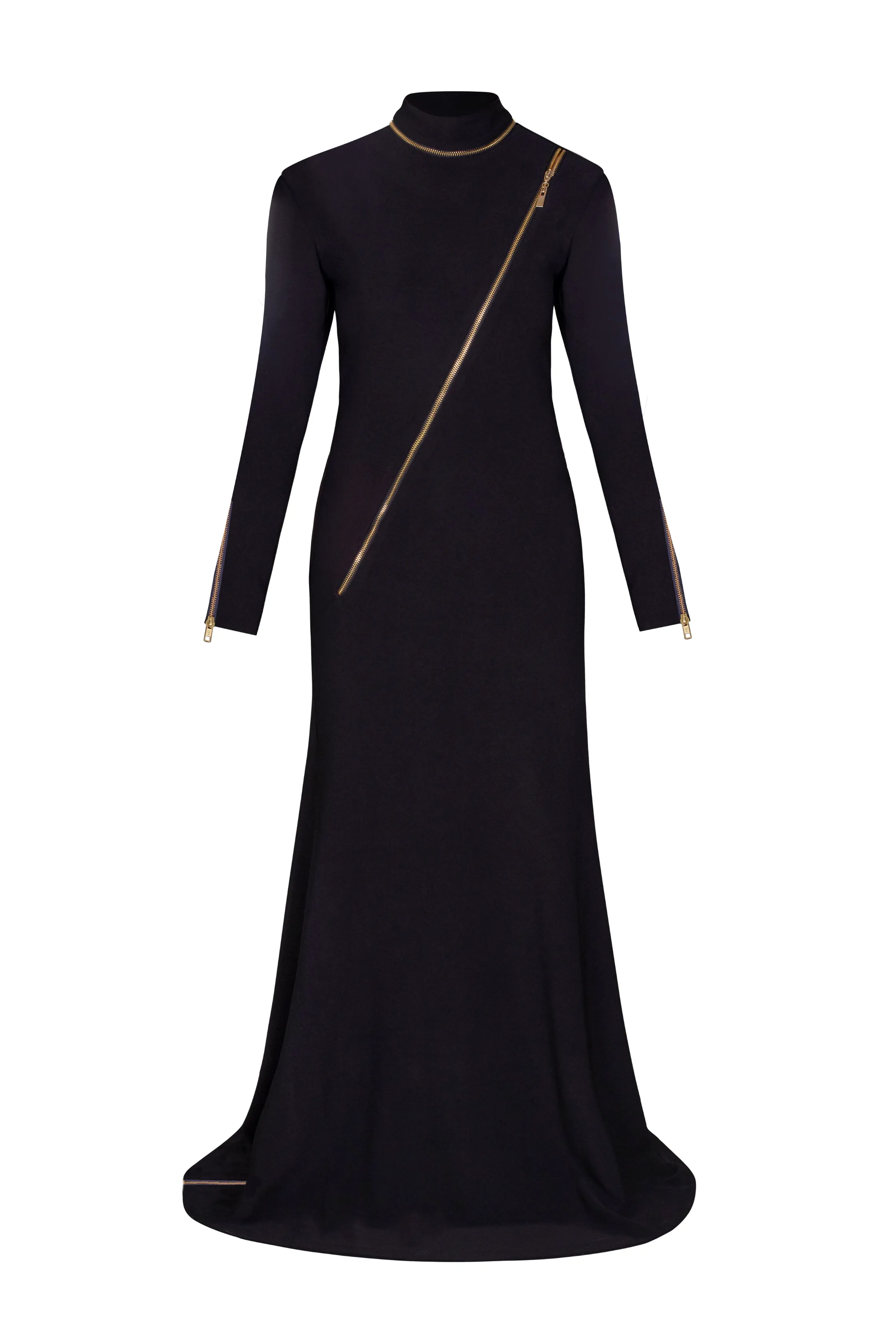 Rina Black Long Sleeve Dress