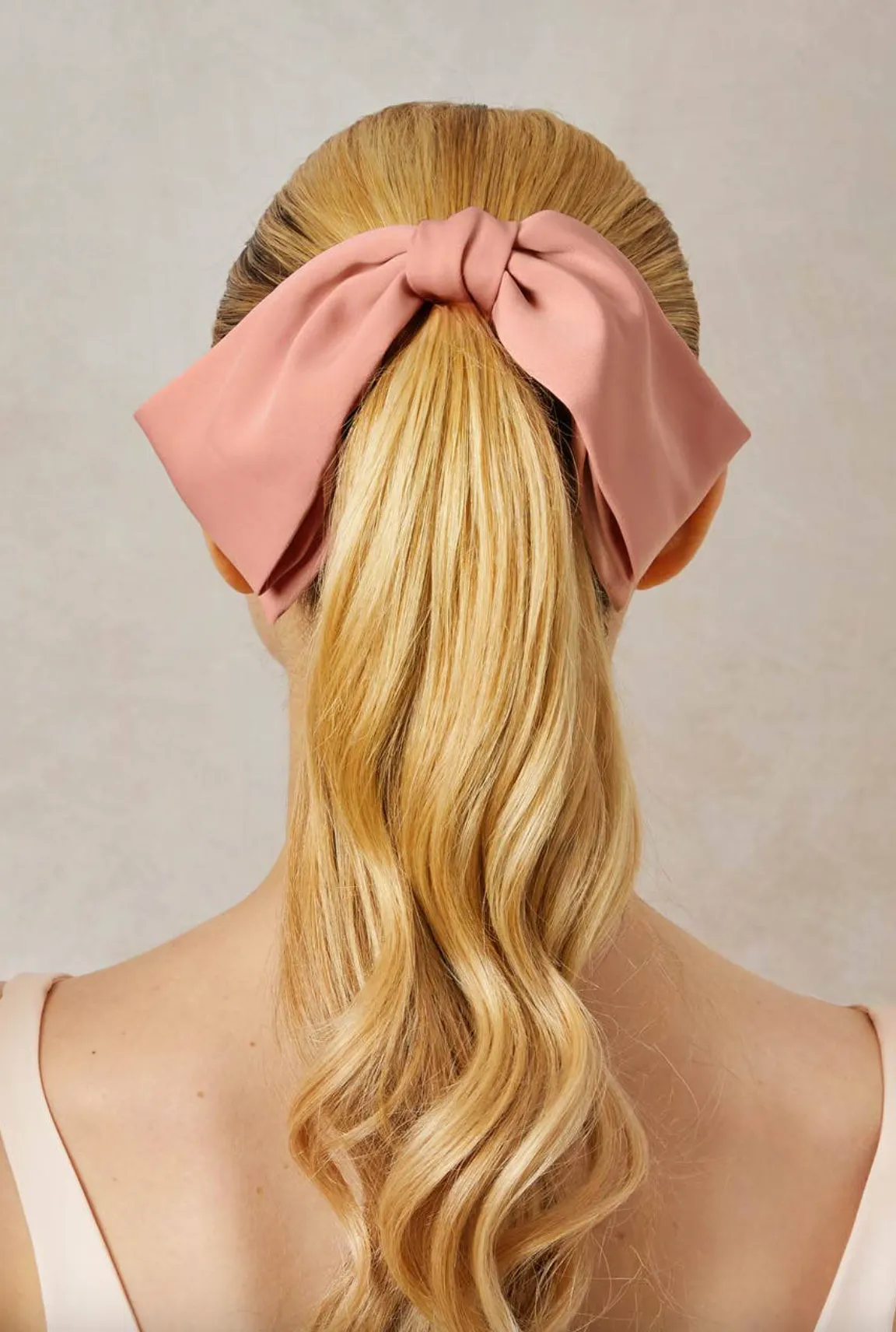 Rosewood Blush Bow Hair Clip