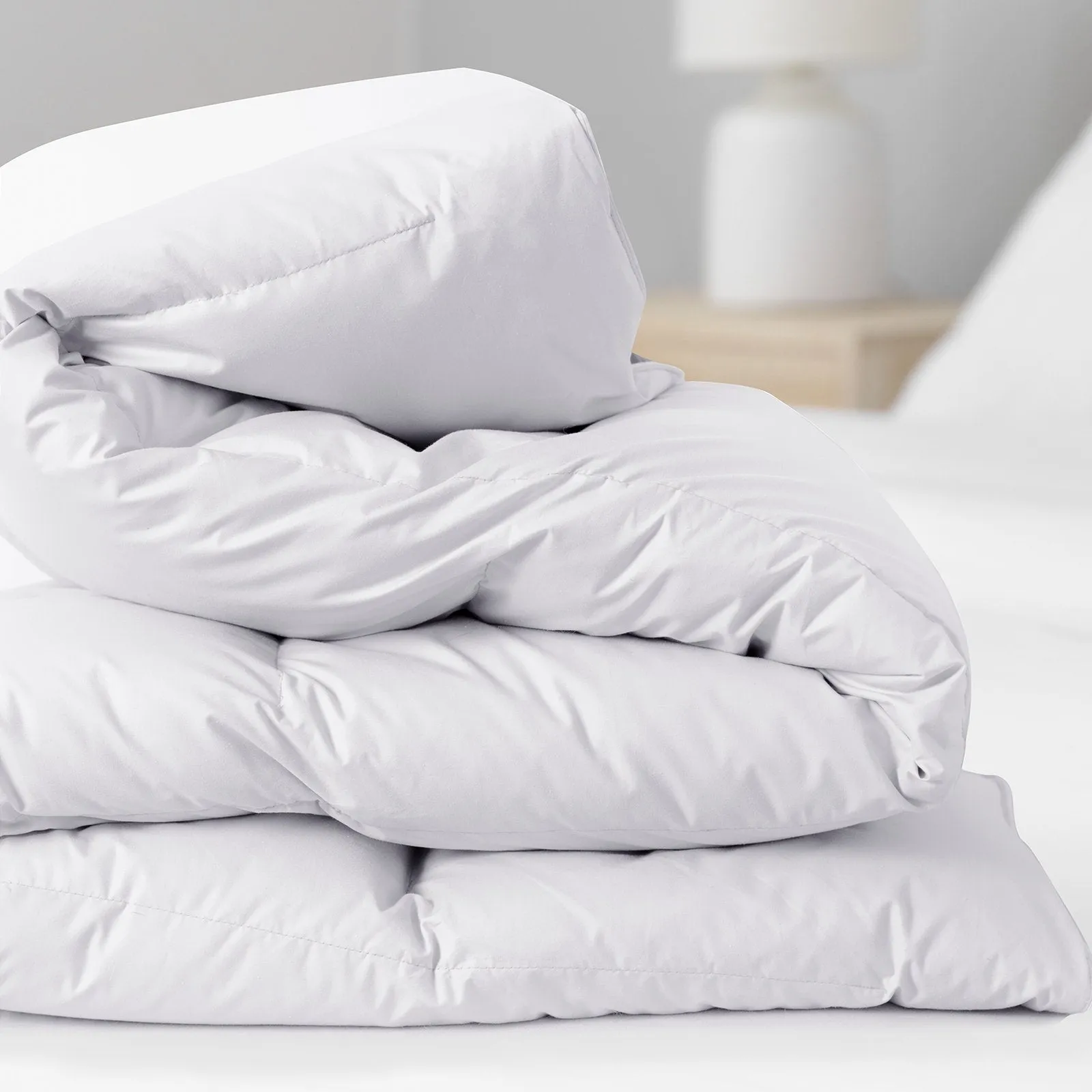 Royal Comfort 800GSM Silk Blend Quilt Duvet Ultra Warm Winter Weight Doona Single White