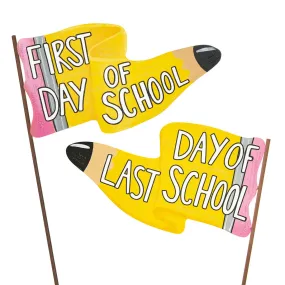 RTC First/Last Day of School Reversible Flag Stake