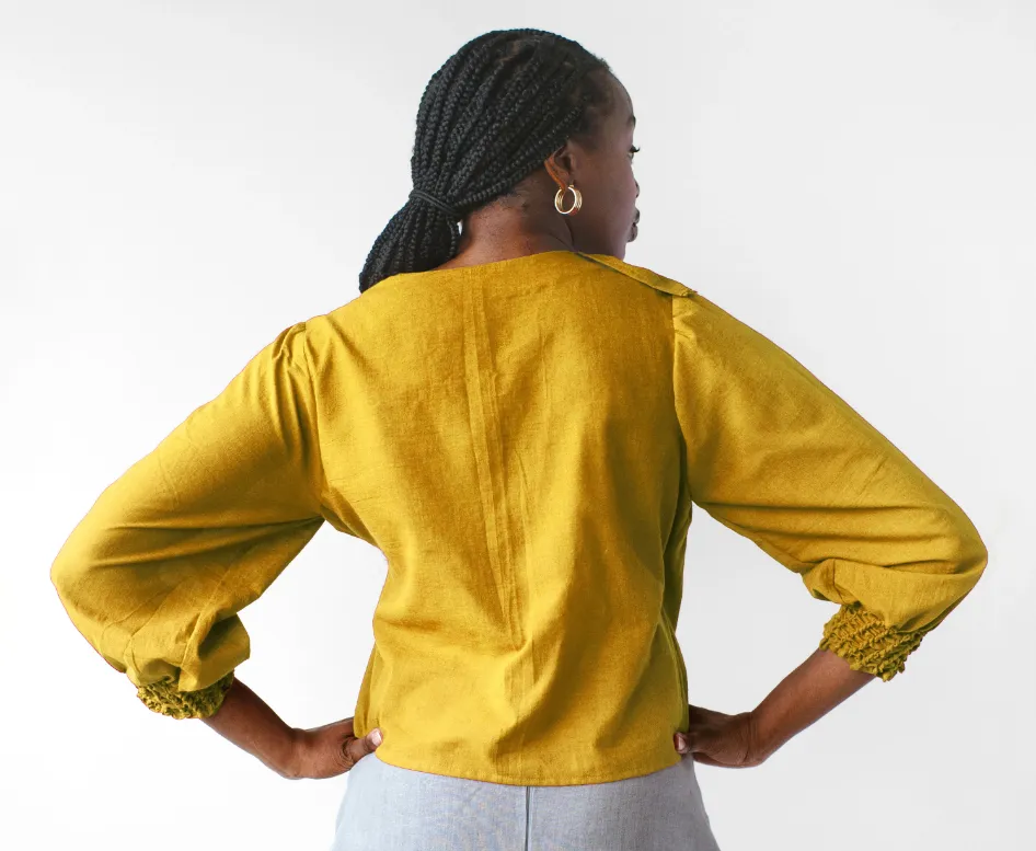 Ruched Wrap Top Sewing Pattern