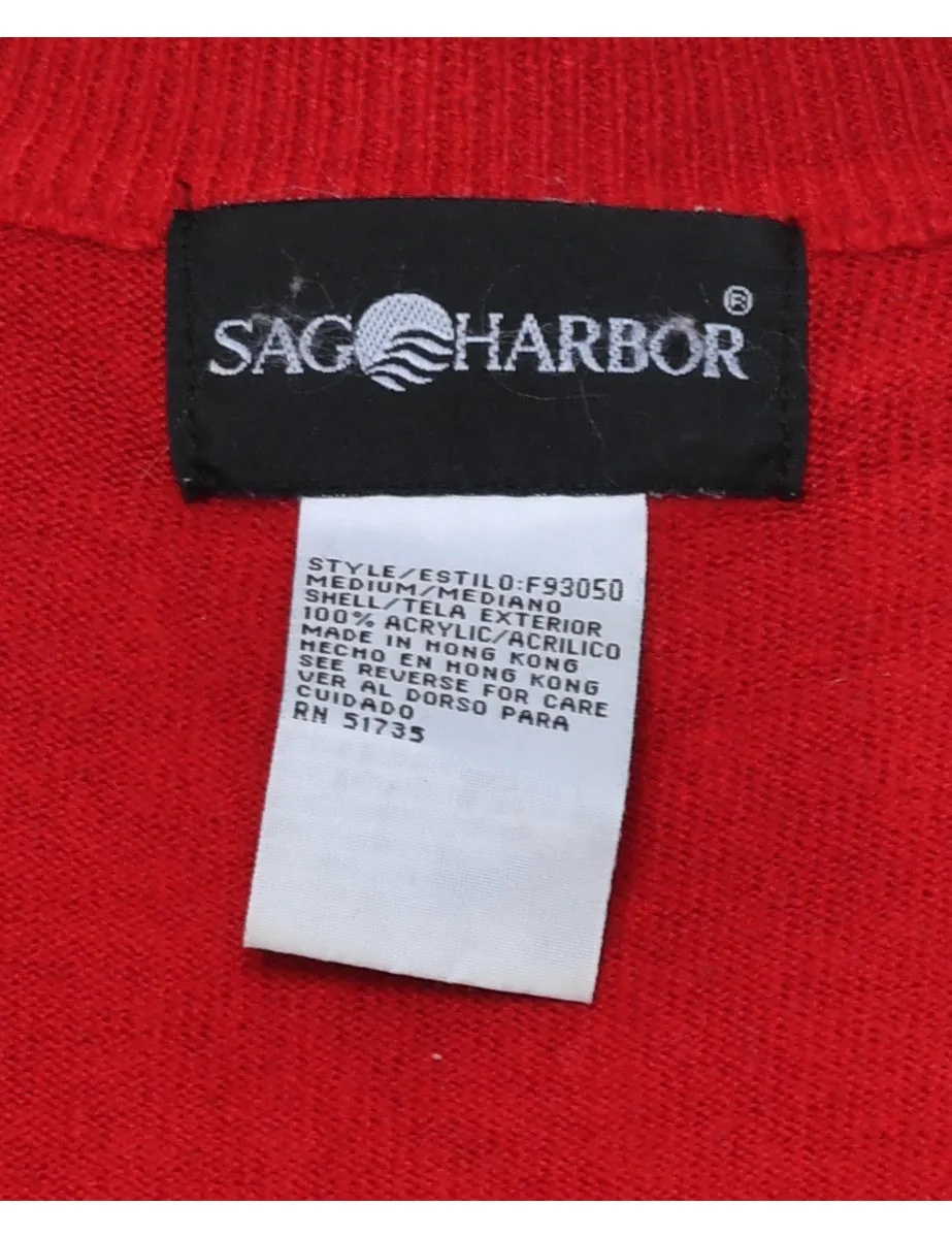 Sag Harbor Red Jumper - M