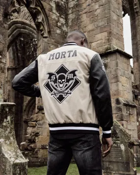 Saint Morta Graveyard Varsity Jacket Stone/Black