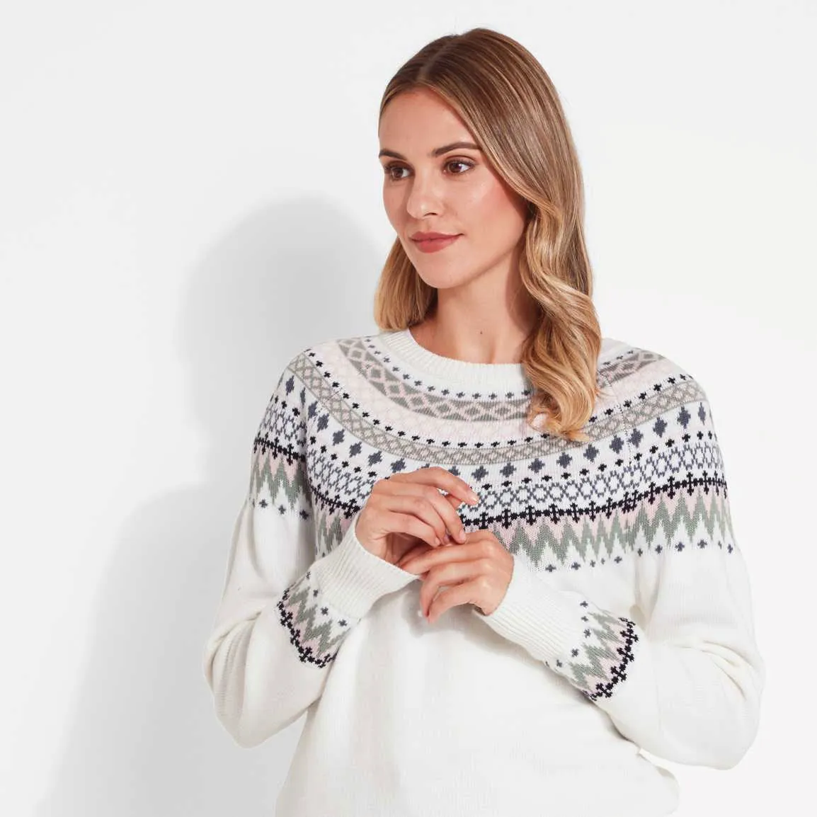 Schoffel Ladies Shetland Fairisle Jumper