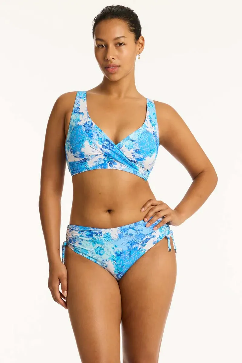 Sea Level Daisyfield Cross Front Multifit Bra