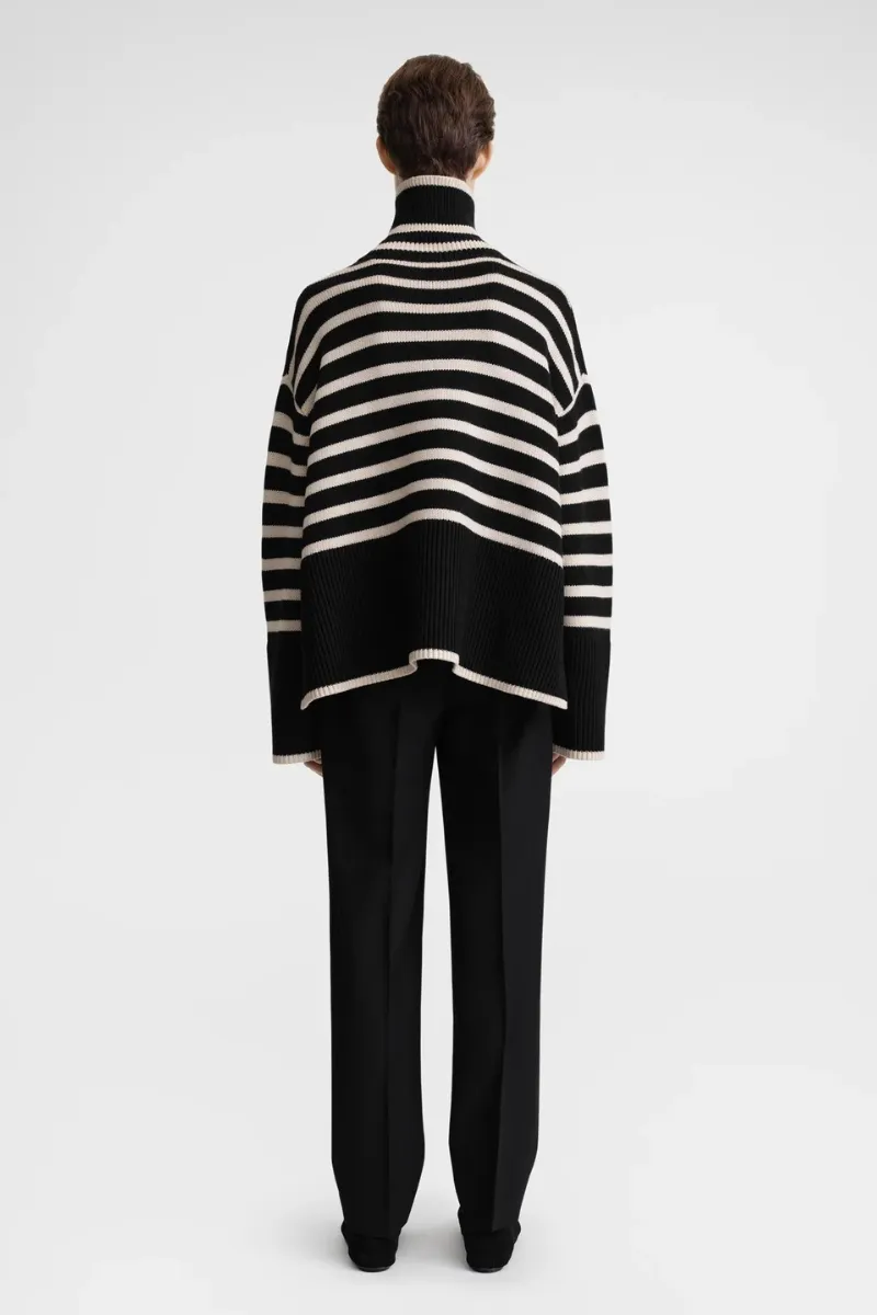 Signature Stripe Turtleneck