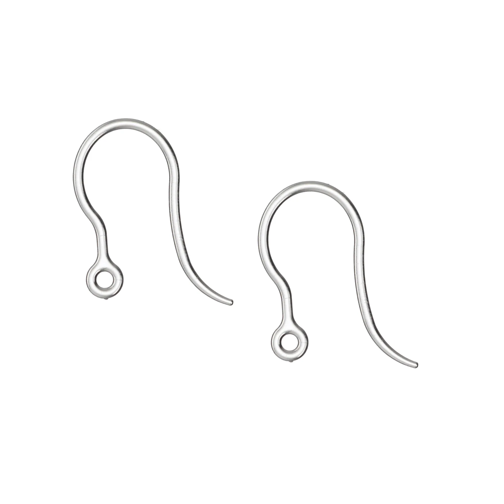 Silver Punctuation Dangles Hypoallergenic Earrings for Sensitive Ears Made with Plastic Posts