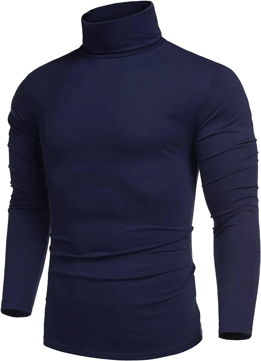 Slim Fit Turtleneck Basic Cotton Sweater (US Only)