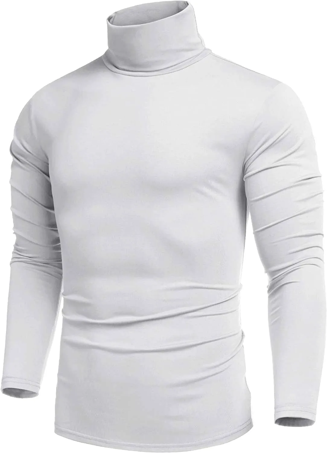 Slim Fit Turtleneck Basic Cotton Sweater (US Only)