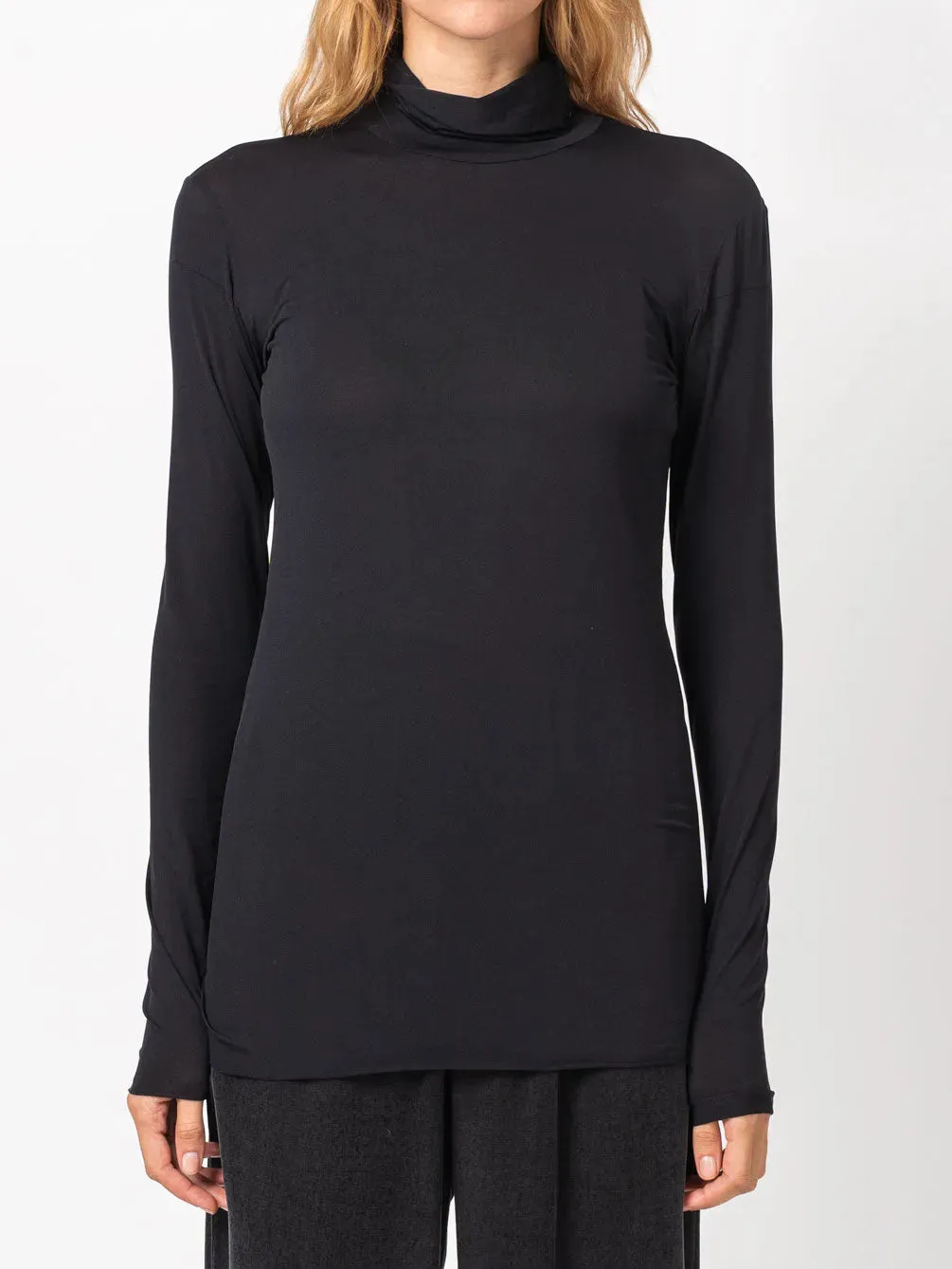 Stretch Turtleneck Top