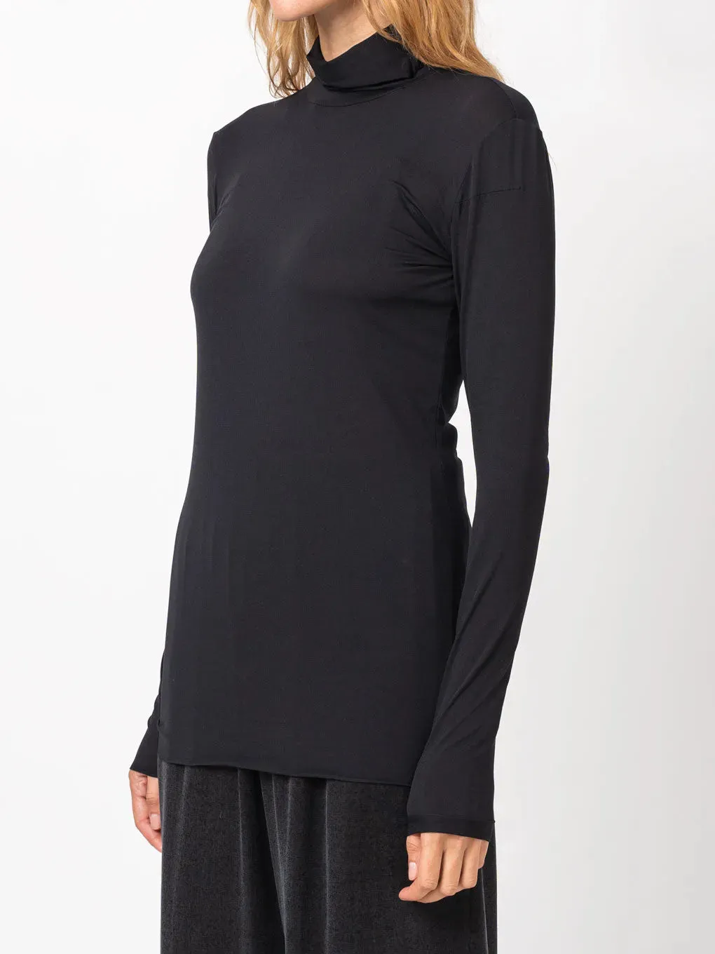 Stretch Turtleneck Top