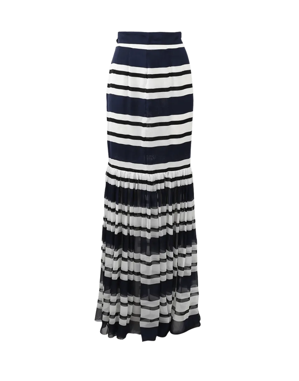 Stripe Maxi Skirt