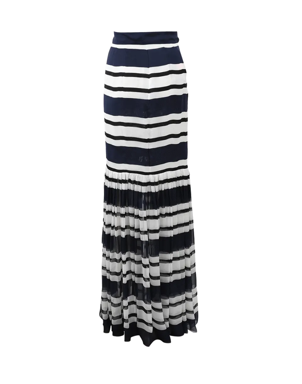 Stripe Maxi Skirt