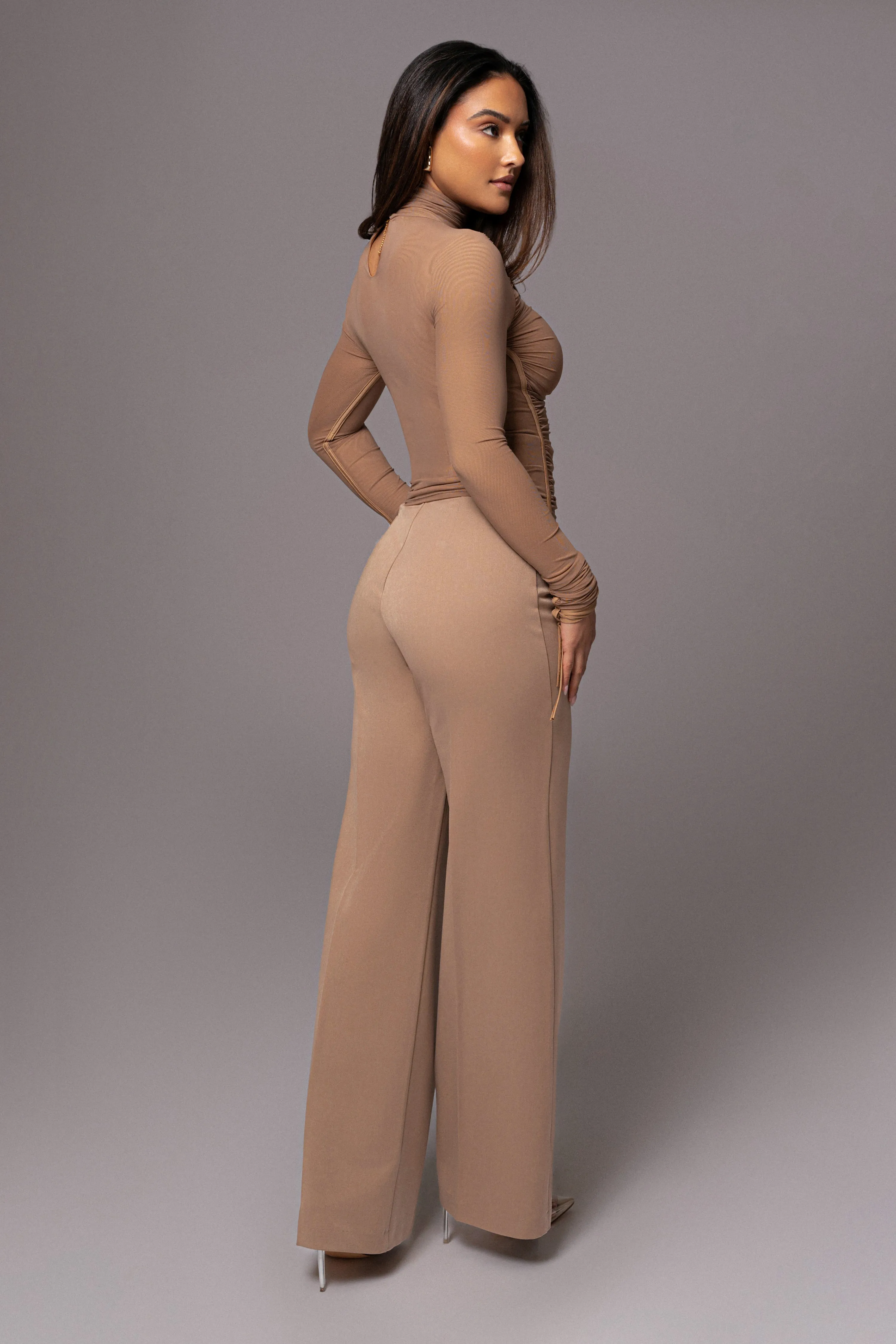 Tan Novena Woven Pants