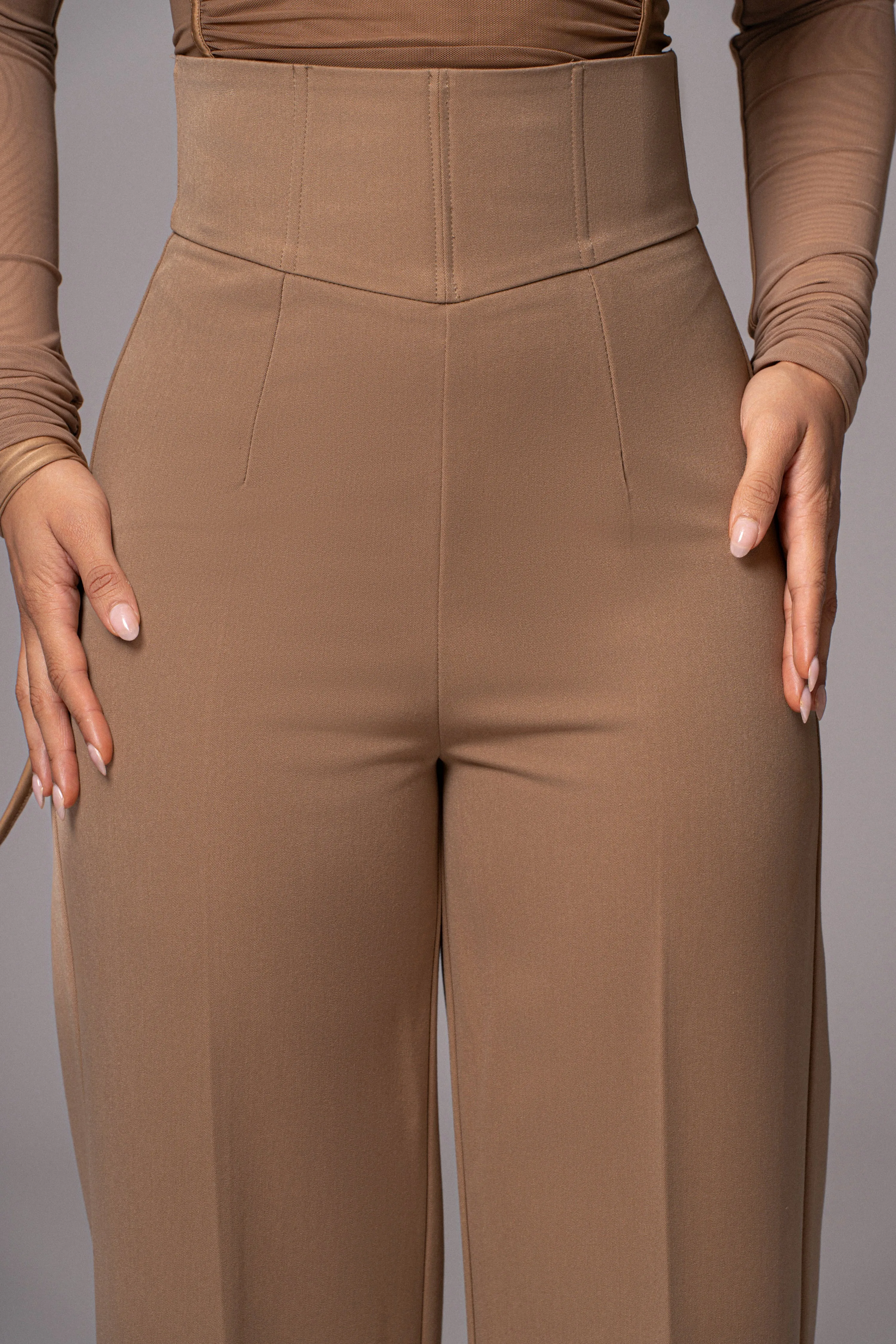 Tan Novena Woven Pants