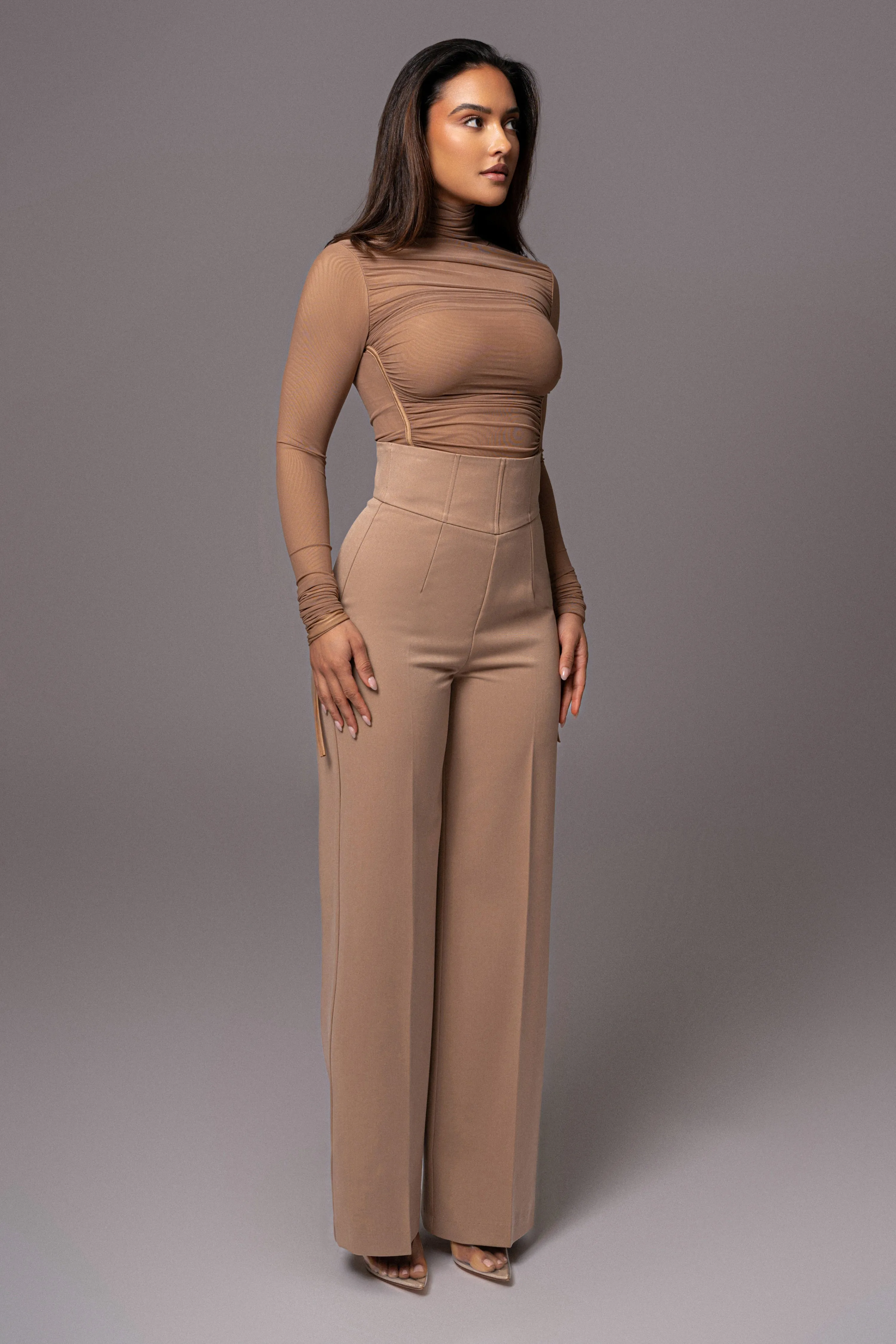 Tan Novena Woven Pants