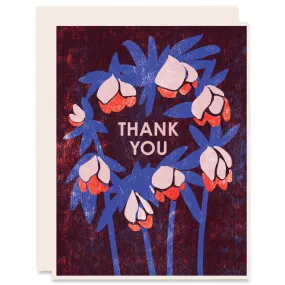 Thank You (Winter Roses) Letterpress Card