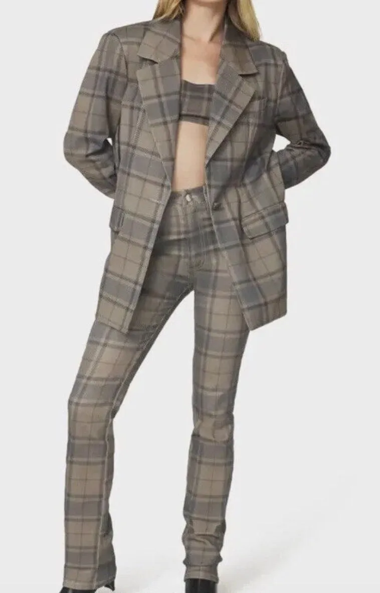 The Icon Jean in Cool Plaid