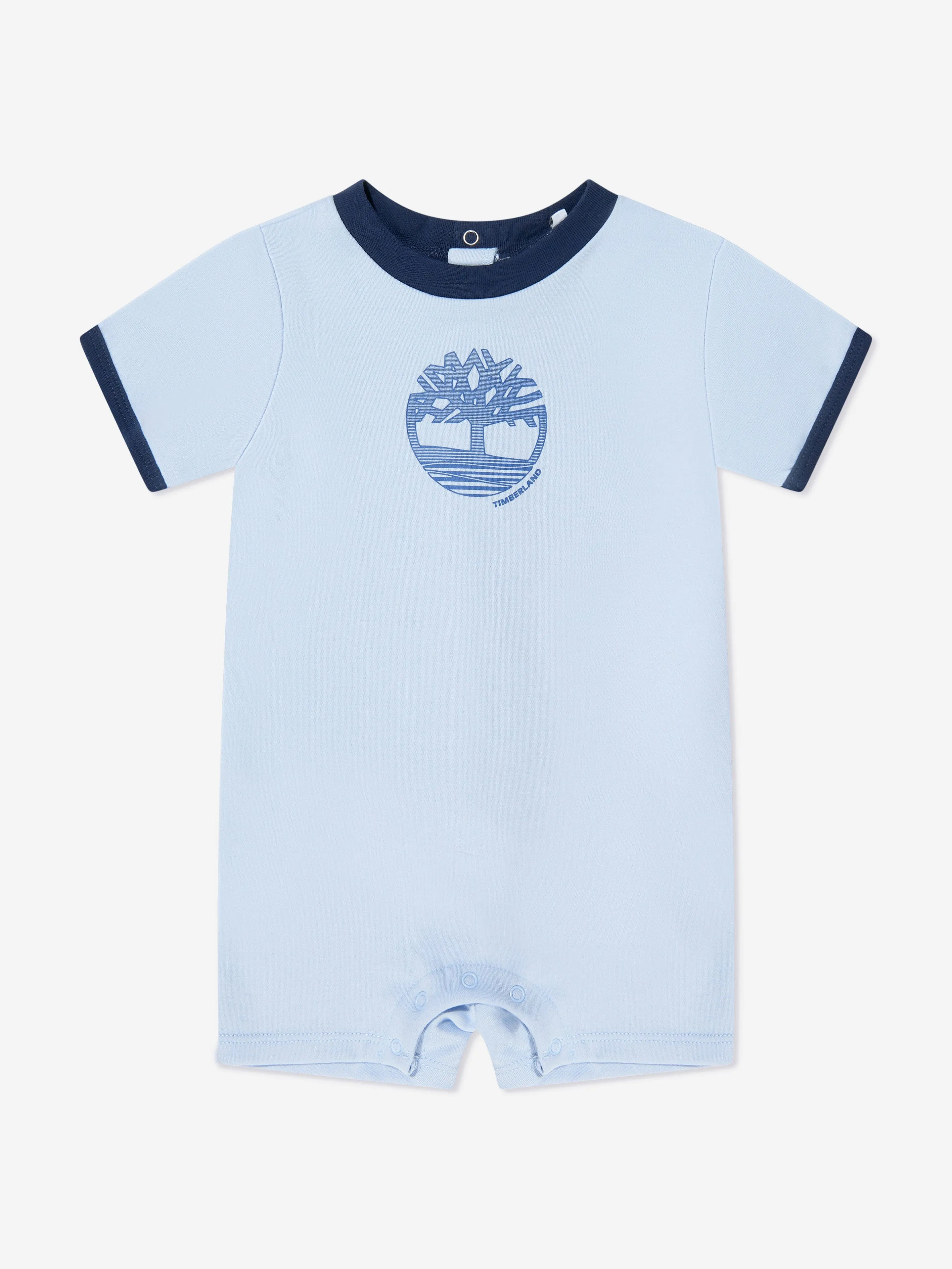 Timberland Baby Boys Organic Cotton Romper in Blue