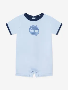 Timberland Baby Boys Organic Cotton Romper in Blue