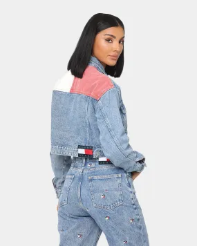 Tommy Jeans Women's Cropped Trucker Jacket Denim