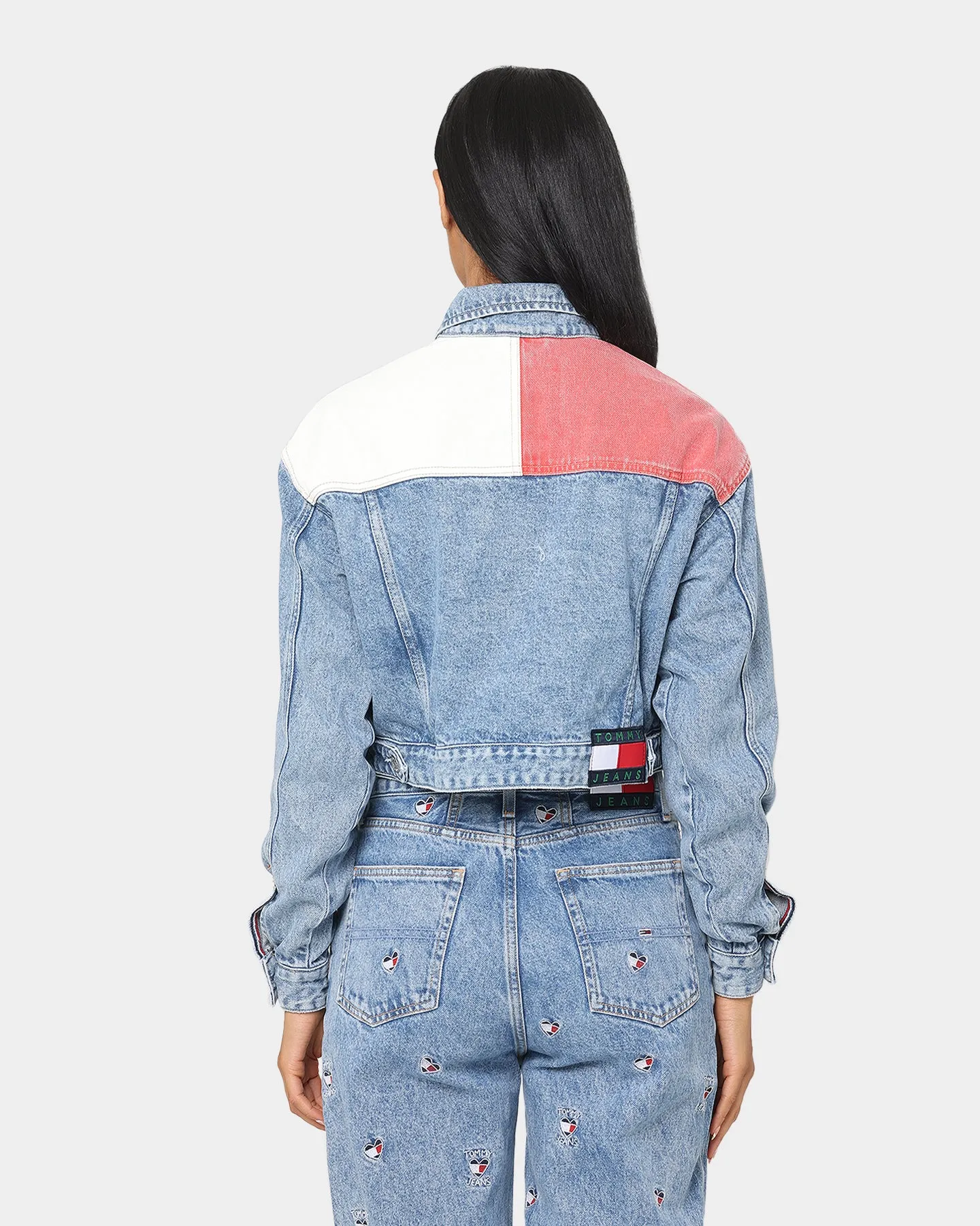 Tommy Jeans Women's Cropped Trucker Jacket Denim