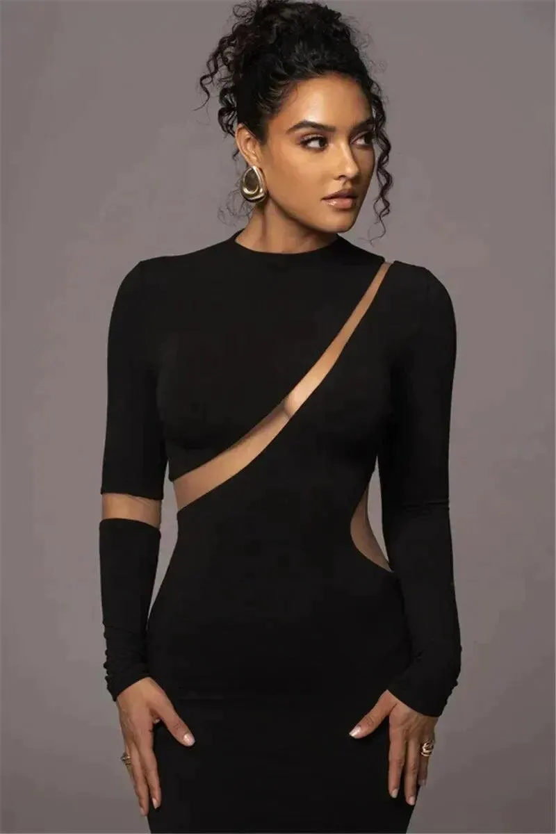 Top Trending Mesh Detail Dress