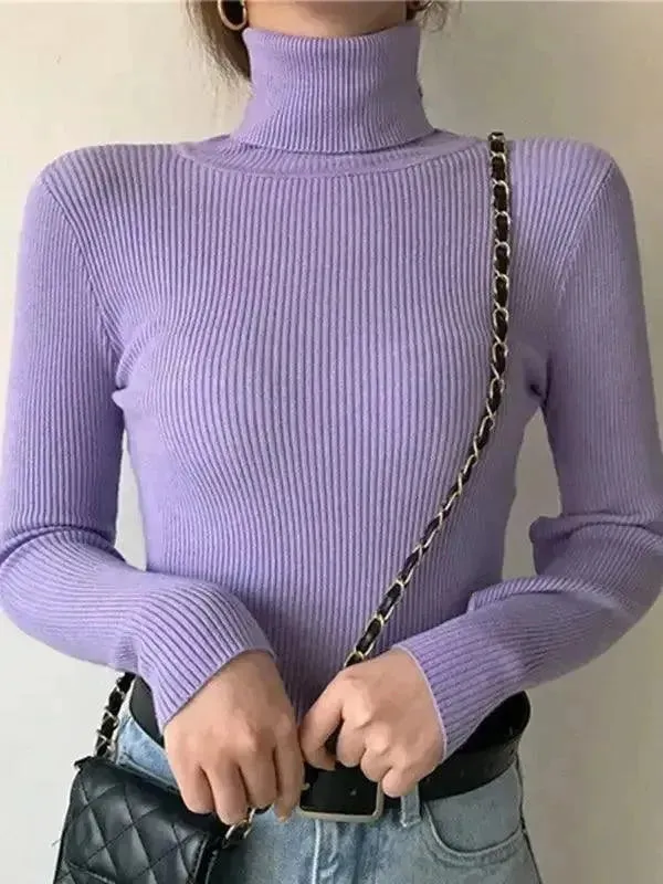 Trendy Women's Turtleneck Sweater for the Perfect Autumn/Winter Look