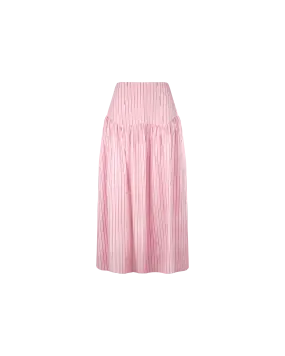 TRULLI SKIRT PINK RED STRIPE