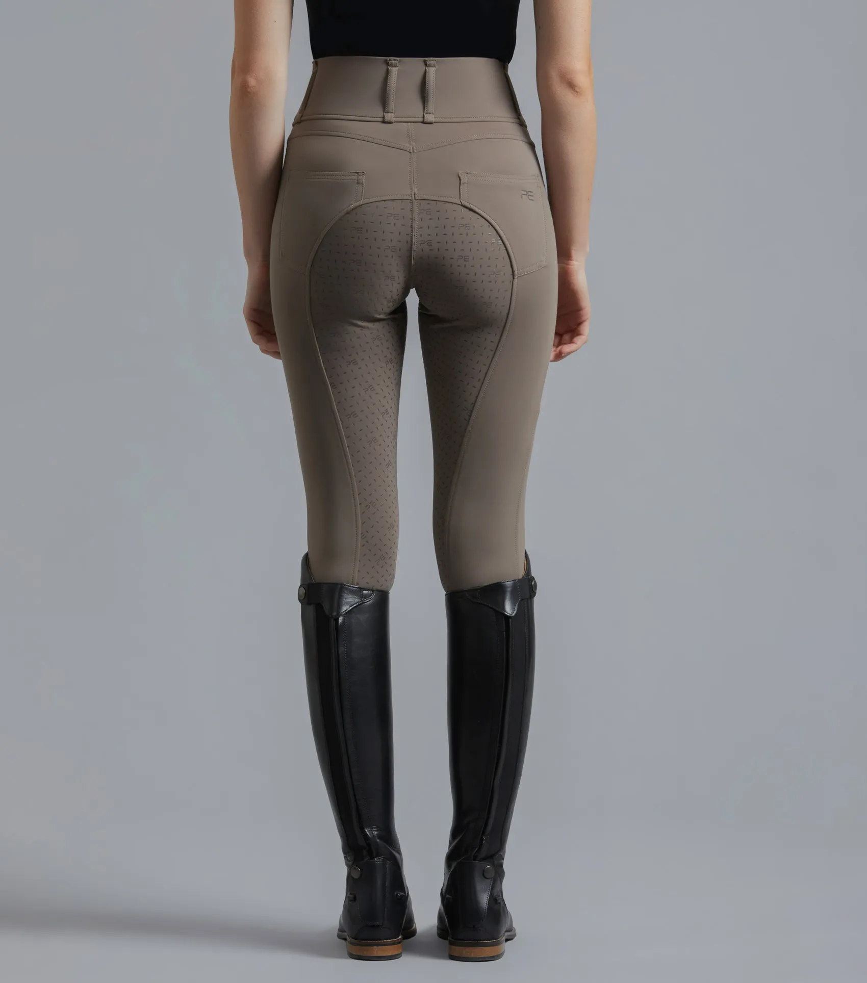 Ventus Ladies Full Seat Gel Riding Tights Taupe