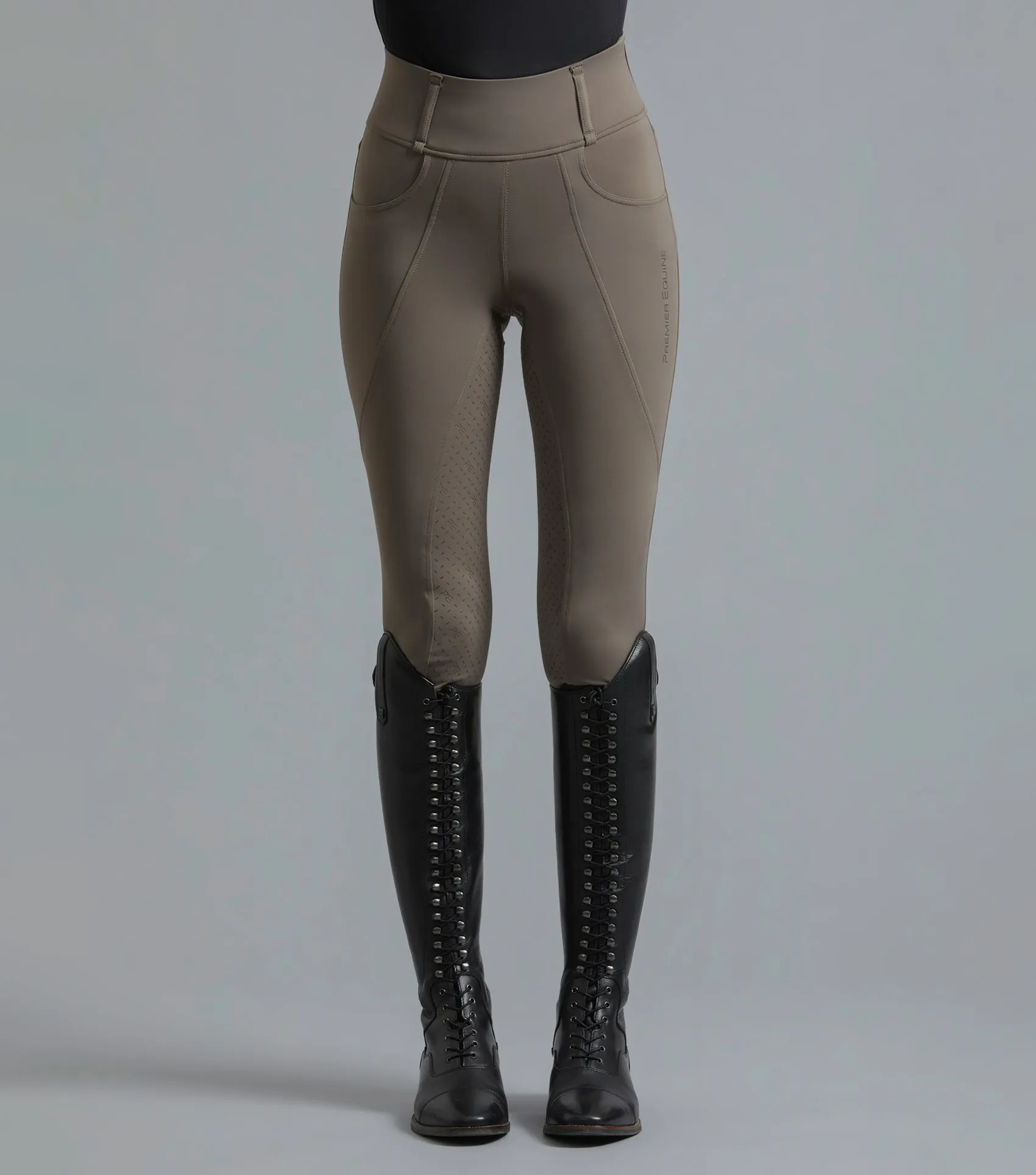 Ventus Ladies Full Seat Gel Riding Tights Taupe